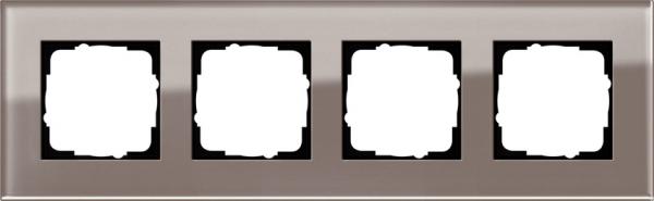 Gira Esprit Abdeckrahmen 4fach Glas Umbra 0214122