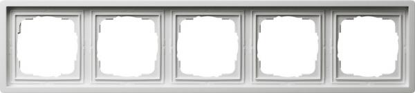 Gira Abdeckrahmen 5fach Fl_chenschalter Reinwei§ 0215112