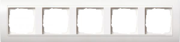 Gira Abdeckrahmen 5fach für reinweiß Gira Event Reinweiß matt 0215327