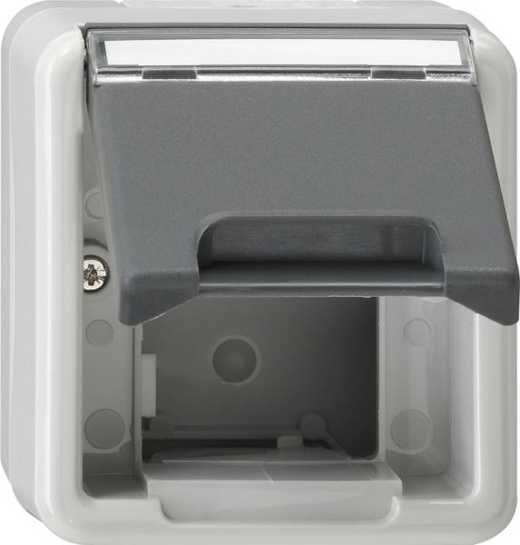 Gira IP44 WG Geh_use fŸr Datentechnik Aufputz Grau 026230