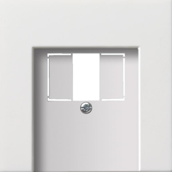 Gira Abdeckung TAE+Stereo+USB Fl_chenschalter Reinwei§ 0276112