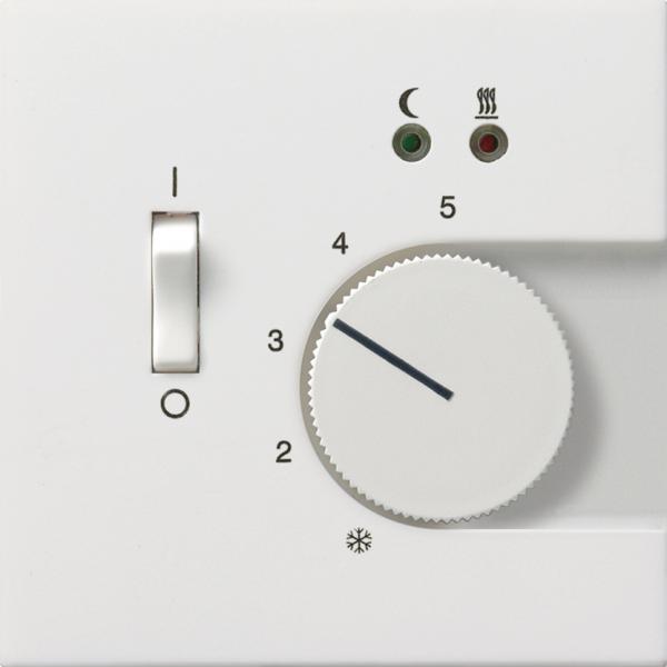 Gira Fl_chenschalter RTR 230V mit Sensor Fu§bodenheizung Reinwei§ 0394112