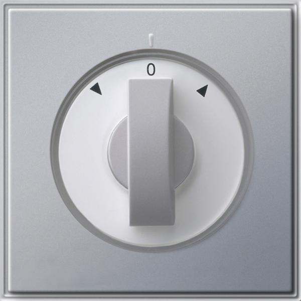 Gira Abdeckung Knebel Jalousieschalter Gira TX_44 (WG UP) Farbe Alu 066665