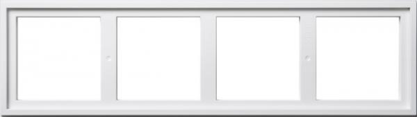 Gira Montageadapter 4f Gira E2 Reinweiß 131403