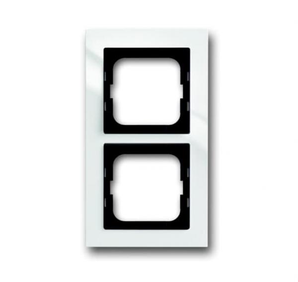 B+J Busch-axcent¨,  Rahmen 2-fach, studiowei§ 1722-284