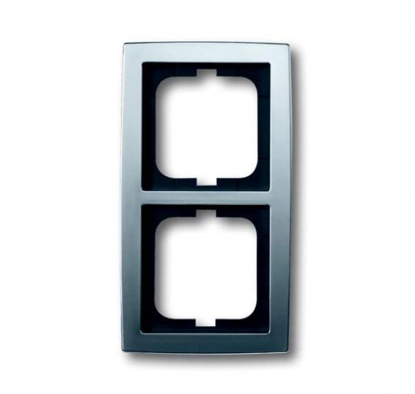 B+J solo¨,  Rahmen 2-fach, chrom matt 1722-80