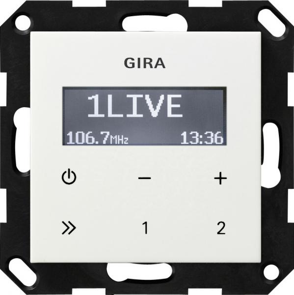 Gira UP Radio RDS ohne Lautsprecher System 55 Reinwei§ 228403
