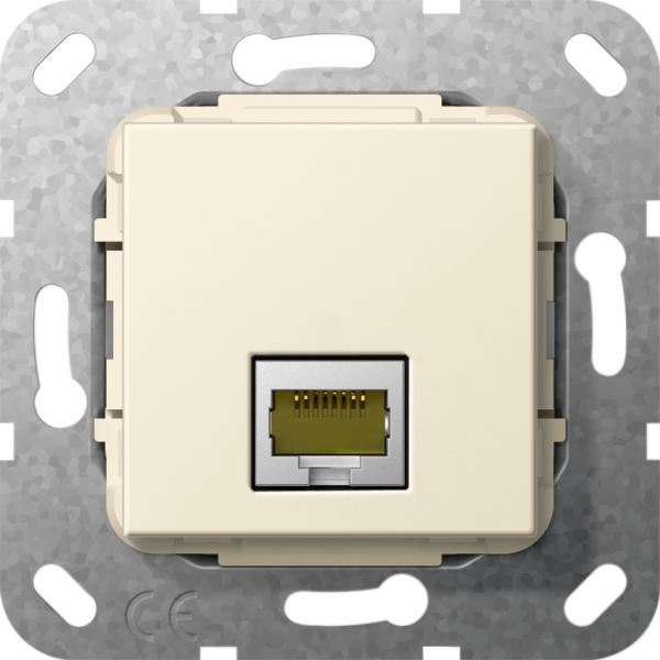 Gira MJ RJ45 Cat 6A 10 GB LSA Plus Einsatz Cremewei§ 569601