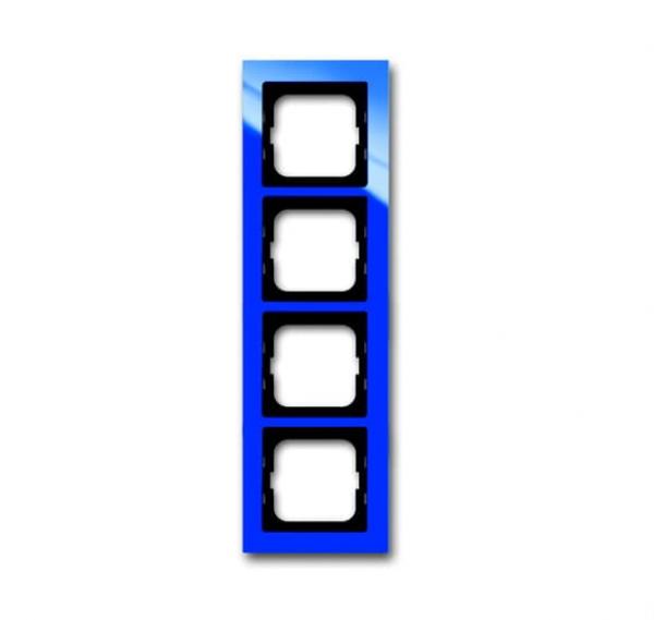 B+J Busch-axcent¨,  Rahmen 4-fach, blau 1724-288
