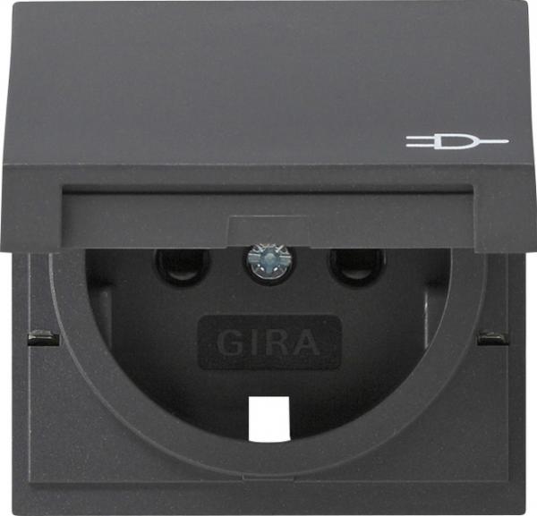 Gira Abd. SCHUKO KD + SH System 55 Anthrazit 494228