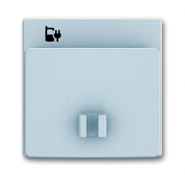 B+J future® linear, Zentralscheiben für USB-Ladestation-Einsatz, alusilber 6478-83