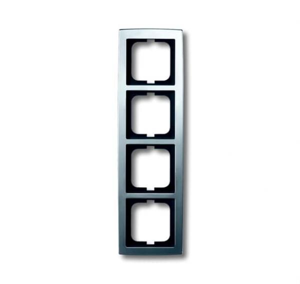 B+J solo¨,  Rahmen 4-fach, chrom matt 1724-80
