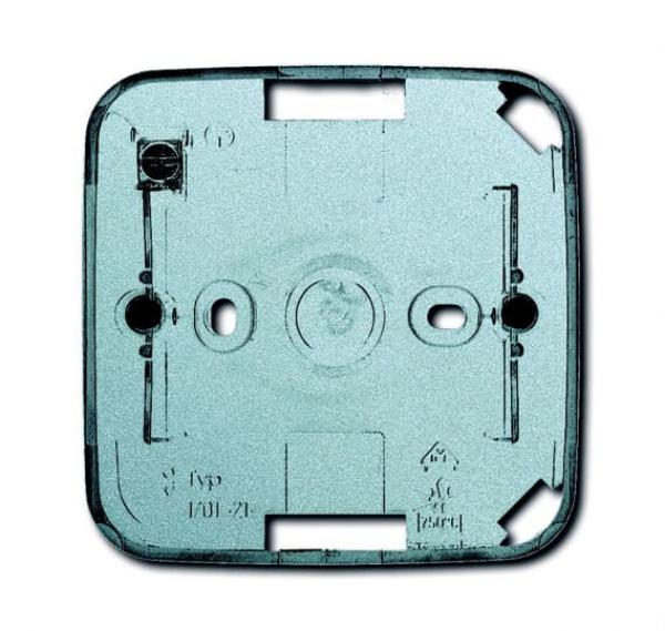 B+J future¨ linear, AP- Aufputz-Geh_use, 1-fach, alusilber 1701-83