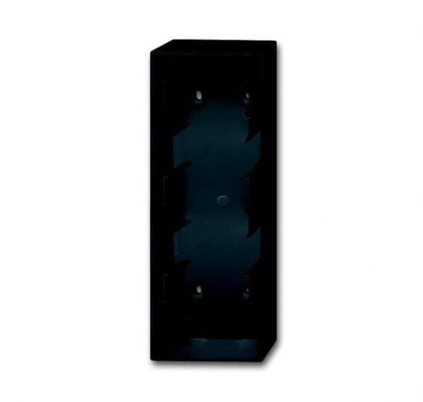 B+J future¨ linear, AP- Aufputz-Geh_use, 3-fach, schwarz matt 1703-885