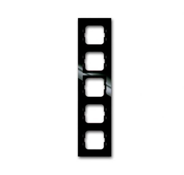 B+J Busch-axcent¨,  Rahmen 5-fach, ch‰teau-schwarz 1725-295