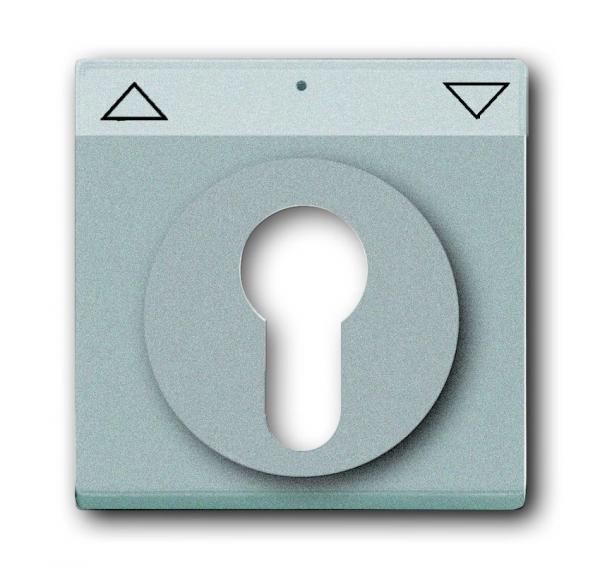 B+J future® linear, Abdeckung für Schlüsselschalter, alusilber 1755 SL/PZ-83-101