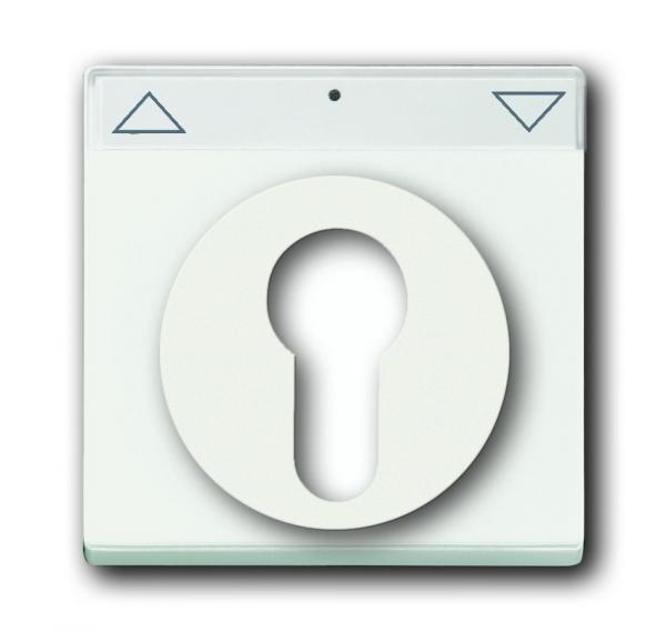 B+J future® linear, Abdeckung für Schlüsselschalter, studioweiß matt 1755 SL/PZ-884-101