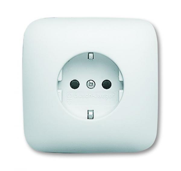 B+J Reflex SI, Steckdose mit Kinderschutz, alpinwei§ 20 EUJKS-214