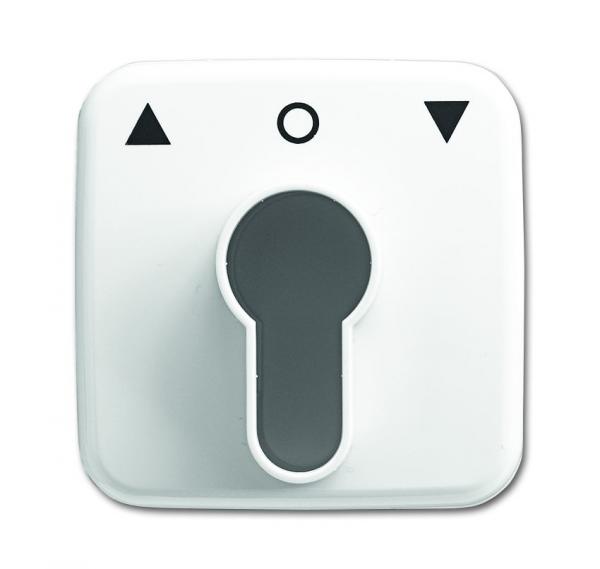 B+J Reflex SI, Abdeckung fŸr Profilhalbzylinder alpinwei§ 2557PZ-214-101