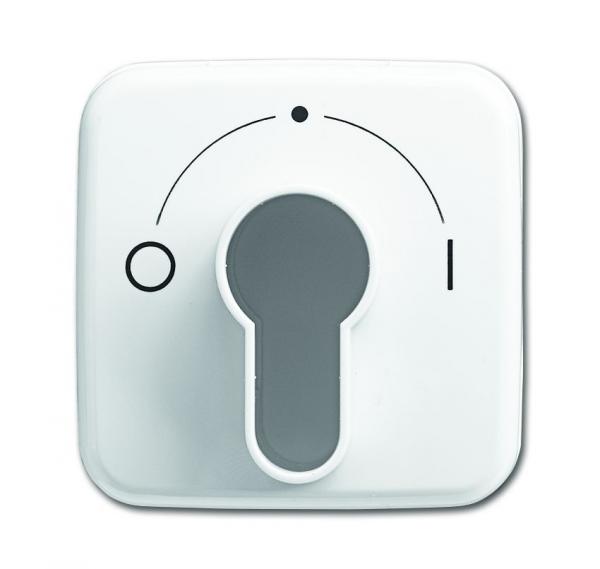 B+J Reflex SI, Abdeckung fŸr SchlŸsselschalter alpinwei§ 2557SLPZ-214-101