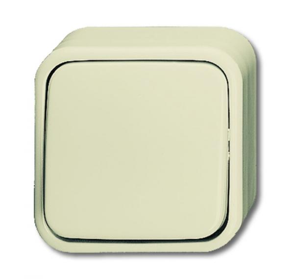 B+J Busch-Duro 2000® AP Wechselschalter Wippe weiß 2601/6 AP