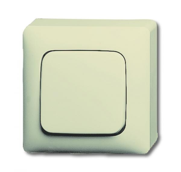 B+J Busch-Duro 2000® AP Wippschalter mit Bodenplatte weiß 2601/6-32