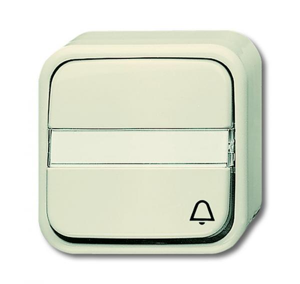 B+J Busch-Duro 2000® AP Wipptaster mit Beschriftungsfeld, weiß 2621 NAP/KI