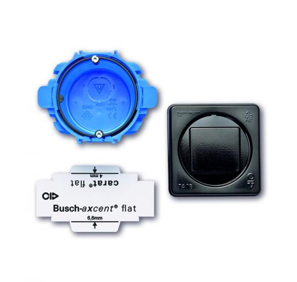 B+J Busch-axcent¨,  Montageset Busch-axcent¨ flat UP 3-fach,  3048/30