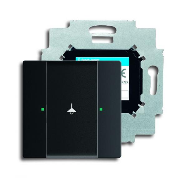 B+J  UP-Sensoren future¨ linear, Tastsensor, 1-fach, schwarz matt 6125/01-885