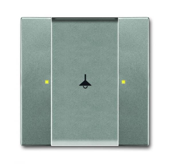 B+J  UP-Sensoren solo¨, Tastsensor, 1/2-fach, Multifunktion, graumetallic 6125/02-803