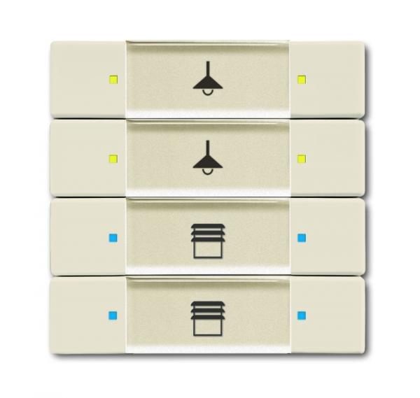 B+J  UP-Sensoren solo¨, Tastsensor, 4/8-fach, Multifunktion, elfenbeinwei§ 6127/02-82