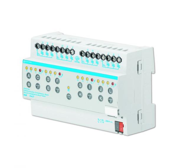 B+J Busch-Installationsbus¨ KNX, REG-Aktoren, Elektronischer Schaltaktor, 8-fach, REG,  6164/44