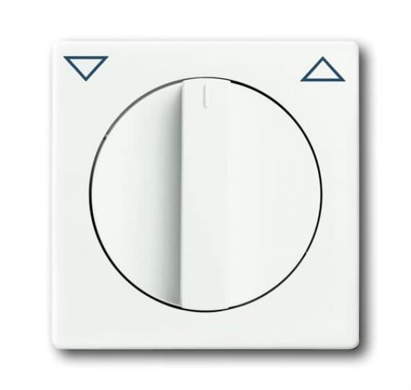 B+J future® linear, Abdeckung mit Drehgriff, studioweiß matt 1740-884