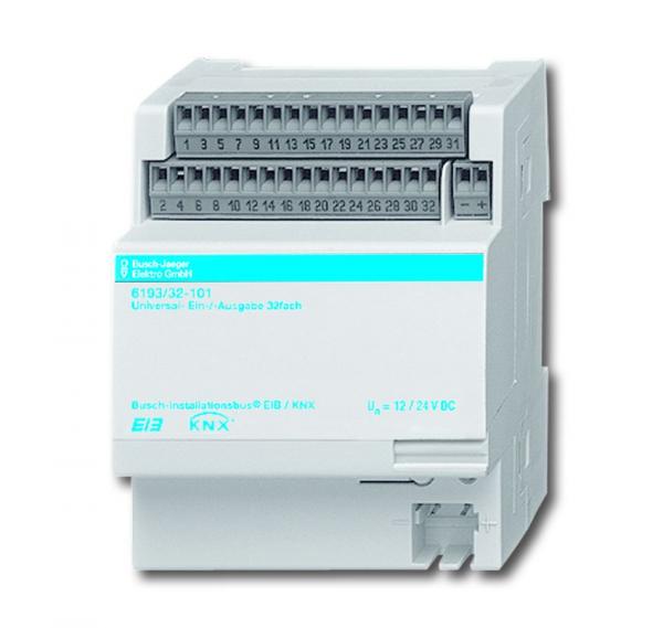 B+J Busch-Installationsbus¨ KNX, REG-Sensoren, Universal-Ein-/-Ausgabe 32 Ein-/Ausg_nge,  6193/32-101