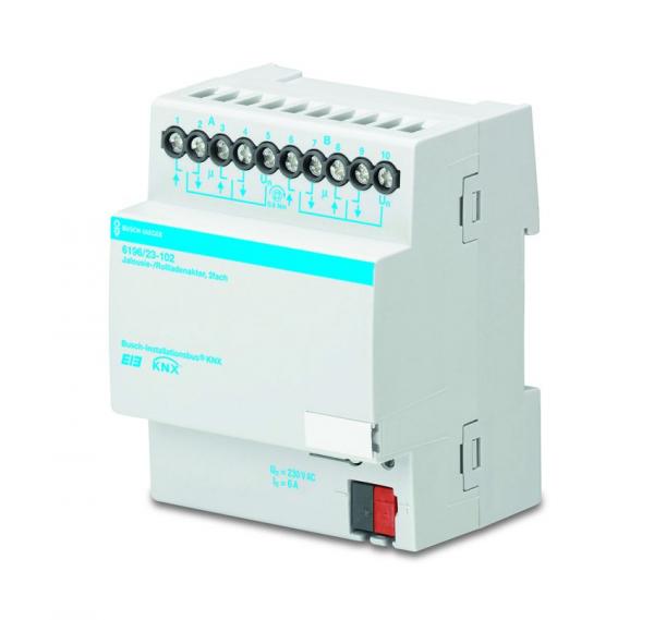 B+J Busch-Installationsbus¨ KNX, REG-Aktoren, 2-fach Rollladenaktor,  6196/23-102