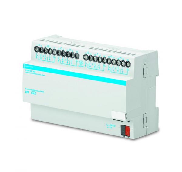 B+J Busch-Installationsbus¨ KNX, REG-Aktoren, 8-fach Rollladenaktor,  6196/83-102