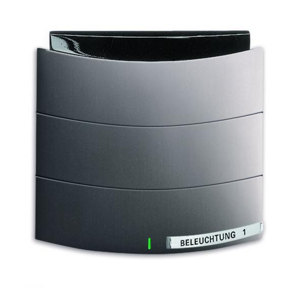 B+J Busch-triton¨ Sensoren fŸr KNX, Busch-triton¨, Bedienelement, 1/2-fach, MF/IR, platin 1614666