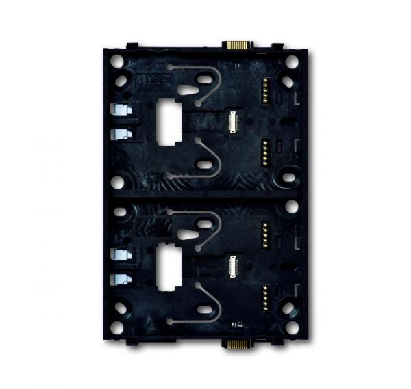 B+J Busch-priOn¨ Sensoren, Grundtr_ger fŸr Busch-priOn¨, Grundtr_ger 2-fach -101, schwarz 6346/11-101