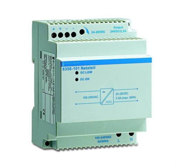 B+J Busch-priOn¨ Sensoren, Netzteil fŸr Power-Busankoppler, Netzteil, REG,  6358-101