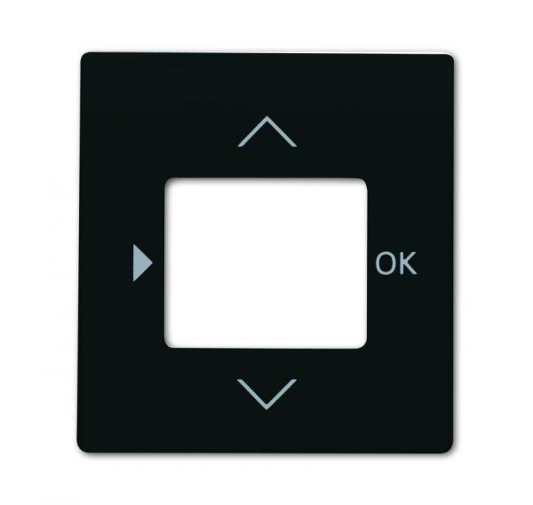 B+J impuls, Zentralscheibe fŸr Busch-Timer¨ Bedienelement, schwarz matt 6435-775