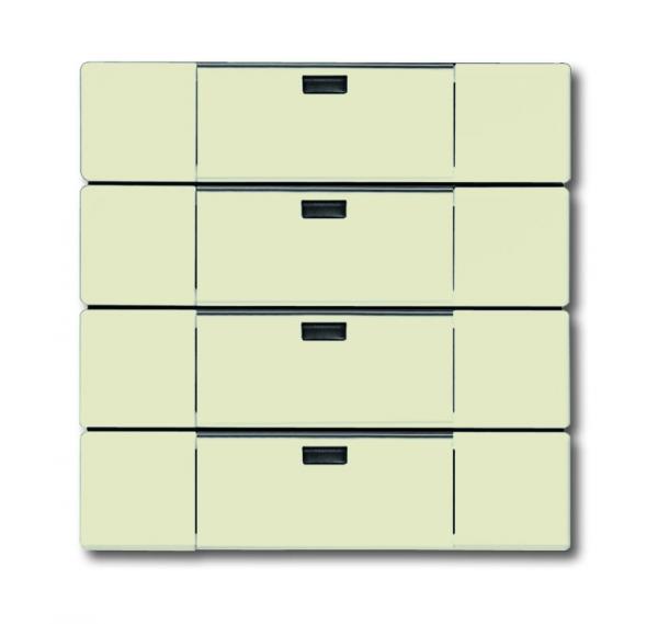 B+J future¨ linear, Wandsender WAVELINE 4-fach, elfenbeinwei§ 6733-82