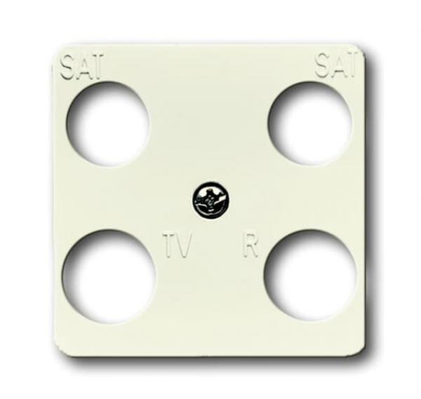 B+J Busch-Duro 2000¨ SI, Abdeckung 4-fach Antennendose wei§ 1743-04-212