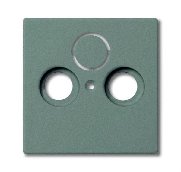 B+J solo®, Abdeckung für Antennendosen 2loch, graumetallic 1743-803