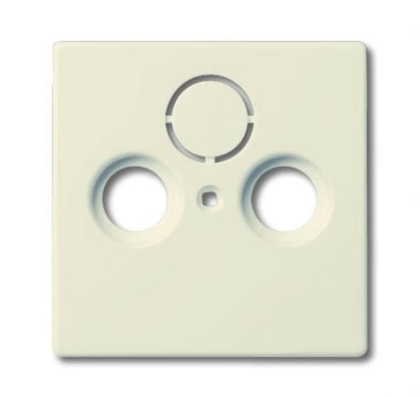 B+J future® linear, Abdeckung für Antennendosen 2loch, elfenbeinweiß 1743-82