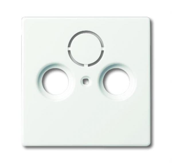 B+J future® linear, Abdeckung für Antennendose 2loch, studioweiß matt 1743-884