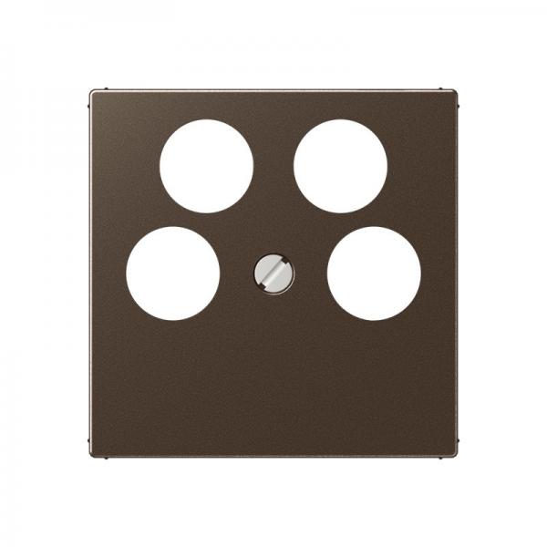 Jung A500 SAT-Adeckung 4loch Mokka A561-4SAT2MO
