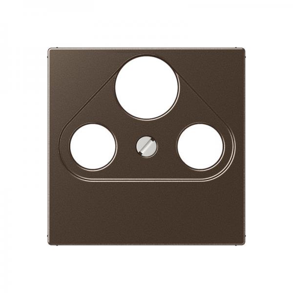 Jung A500 SAT-Adeckung 3loch Mokka A561PLSATMO