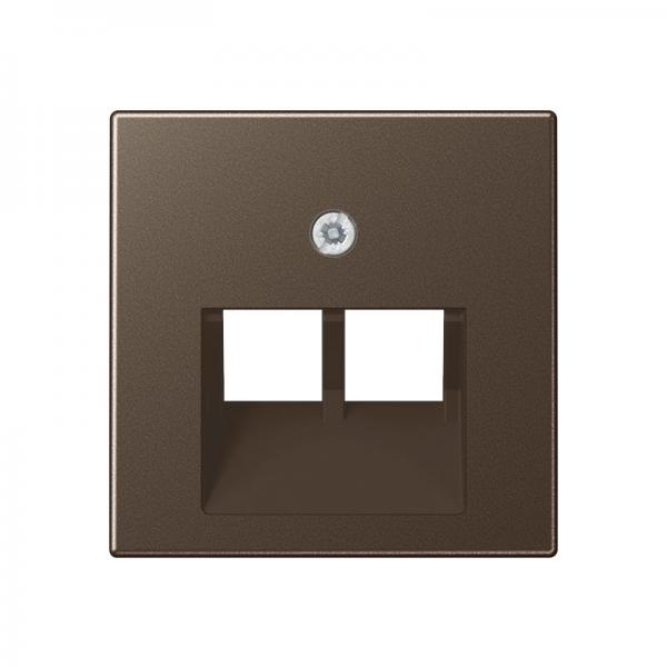 Jung A500 UAE/ISDN Abdeckung 2fach Mokka A569-2BFPLUAMO