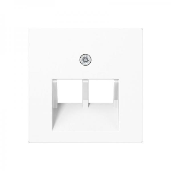 Jung A500 / AS500 UAE/ISDN Abdeckung 2fach Alpinweiß A569-2BFPLUAWW