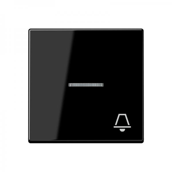 Jung A500 Kontroll Wippe mit Symbol Klingel Schwarz A590KO5KSW